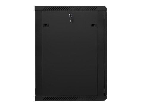 Szafa instalacyjna wisząca 19'' 18U 600X600mm czarna (drzwi szklane) Szafa instalacyjna wisząca 19'' 18U 600X600mm czarna (drzwi szklane)