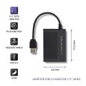 Adapter USB 3.0 do dysków HDD/SSD 2.5 cala SATA3