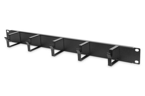 Organizer kablowy poziomy typu RING 19" 1U 40x483x60mm czarny Organizer kablowy poziomy typu RING 19" 1U 40x483x60mm czarny