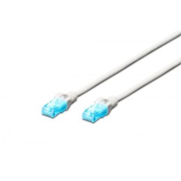 Patch cord U/UTP kat.5e PVC 1m szary