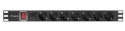 Listwa zasilająca Rack PDU 19" 1U 10A 7X SCHUKO 2m czarny C14