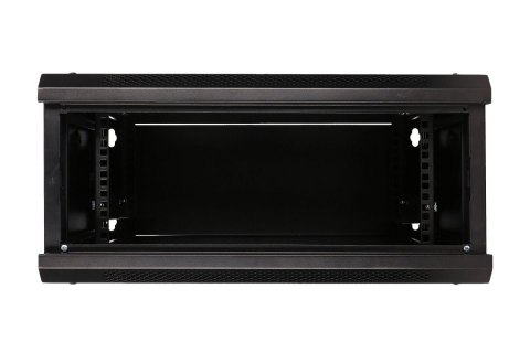 Szafka wisząca rack 4U 600x600 czarna szklane drzwi Szafka wisząca rack 4U 600x600 czarna szklane drzwi