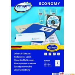 Etykiety uniwersalne białe ELA036 105 x 70 100 ark. Economy Europe10 Avery Zweckform