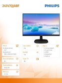 Monitor 23.8 243V7QJABF IPS HDMI DP Głośniki