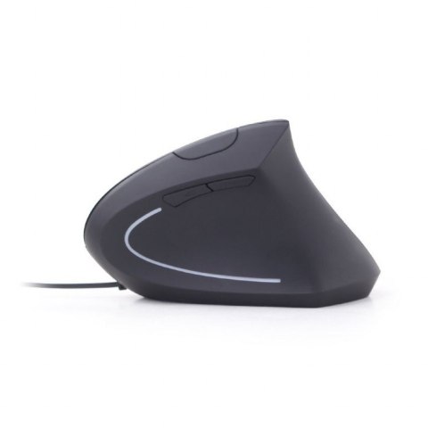 Mysz ergonomiczna optyczna 6-przyciskowa czarna Mysz ergonomiczna optyczna 6-przyciskowa czarna