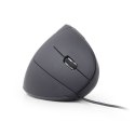 Mysz ergonomiczna optyczna 6-przyciskowa czarna