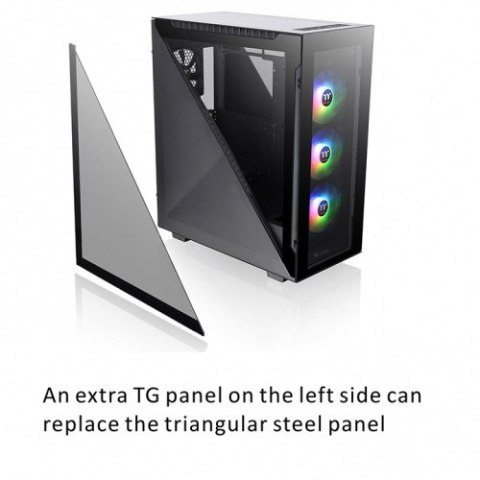 Obudowa - Divider 500 ARGB Tempered Glass - Czarna Obudowa - Divider 500 ARGB Tempered Glass - Czarna