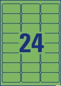 Etykiety zielone L6033-20 63,5 x 33,9 20 ark. usuwalne, Avery Zweckform