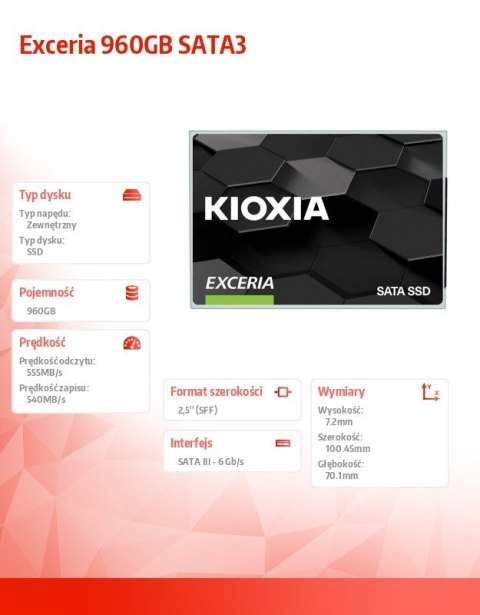 Dysk SSD Exceria 960GB SATA3 550/540Mb/s Dysk SSD Exceria 960GB SATA3 550/540Mb/s