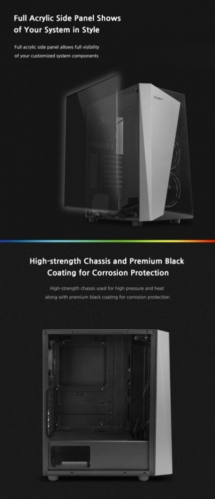 Obudowa S4 Plus ATX Mid Tower PC Case RGB Fan Obudowa S4 Plus ATX Mid Tower PC Case RGB Fan