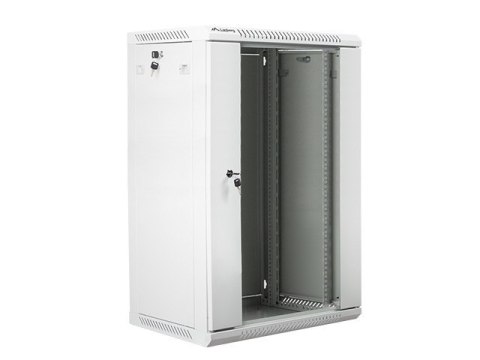 Szafa instalacyjna wisząca 19'' 18U 600X450mm szara (drzwi szklane) Szafa instalacyjna wisząca 19'' 18U 600X450mm szara (drzwi szklane)