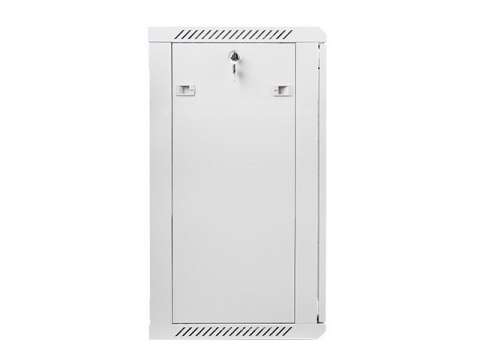 Szafa instalacyjna wisząca 19'' 18U 600X450mm szara (drzwi szklane) Szafa instalacyjna wisząca 19'' 18U 600X450mm szara (drzwi szklane)