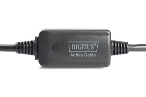 Kabel przedłużający USB 2.0 HighSpeed Typ USB A/USB A M/Ż aktywny, czarny 15m Kabel przedłużający USB 2.0 HighSpeed Typ USB A/USB A M/Ż aktywny, czarny 15m