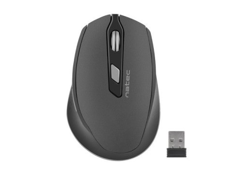Mysz bezprzewodowa Siskin 2400DPI czarno-szara z cichym klikiem Mysz bezprzewodowa Siskin 2400DPI czarno-szara z cichym klikiem