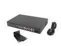 Przełącznik Switch 16X100MB POE+/2XCombo niezarządzalny rack 19 cali Gigabit Ethernet 150W