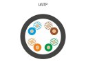 Kabel U/UTP typu linka kat.5E PVC Czarny 100m - 25 lat gwarancji