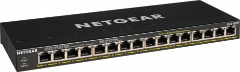 Przełącznik niezarządzalny GS316PP 16x1Gb PoE+ Przełącznik niezarządzalny GS316PP 16x1Gb PoE+