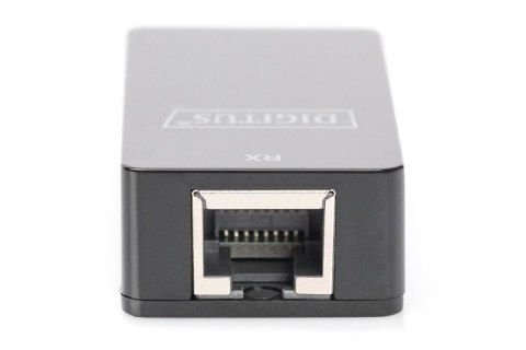 Przedłużacz/Extender USB 1.1 po skrętce Cat.5e/6 UTP/SFP do 45m, czarny, 20cm Przedłużacz/Extender USB 1.1 po skrętce Cat.5e/6 UTP/SFP do 45m, czarny, 20cm