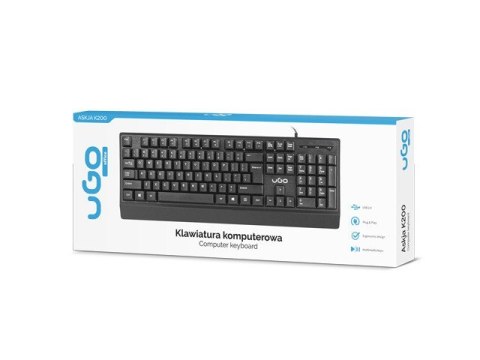 Klawiatura Askja K200 czarna Klawiatura Askja K200 czarna