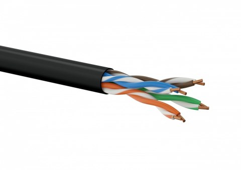 Kabel U/UTP kat.5E PE 4PR Zewnętrzny Suchy 305m Kabel U/UTP kat.5E PE 4PR Zewnętrzny Suchy 305m