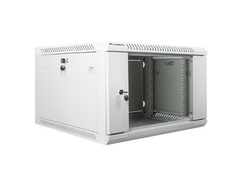 Szafa instalacyjna wisząca 19'' 6U 600X600mm szara (drzwi szklane) Szafa instalacyjna wisząca 19'' 6U 600X600mm szara (drzwi szklane)