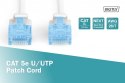 Patch cord U/UTP kat.5e PVC 2m Biały