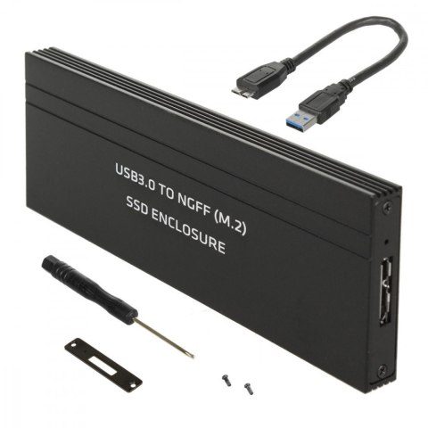 Obudowa dysku twardego USB 3.0 dla dysków twardych M.2 SDD NGFF Maclean MCE582 Obudowa dysku twardego USB 3.0 dla dysków twardych M.2 SDD NGFF Maclean MCE582