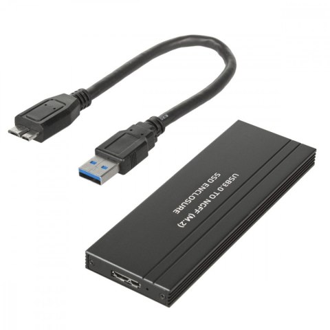Obudowa dysku twardego USB 3.0 dla dysków twardych M.2 SDD NGFF Maclean MCE582 Obudowa dysku twardego USB 3.0 dla dysków twardych M.2 SDD NGFF Maclean MCE582