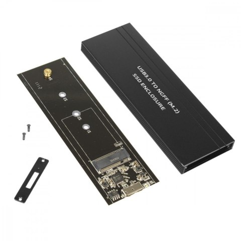 Obudowa dysku twardego USB 3.0 dla dysków twardych M.2 SDD NGFF Maclean MCE582 Obudowa dysku twardego USB 3.0 dla dysków twardych M.2 SDD NGFF Maclean MCE582
