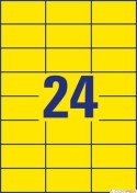 Etykiety Heavy Duty, A4, 20 ark./op., 70 x 37 mm, żółte, poliestrowe, AVERY ZWECKFORM, L6131-20