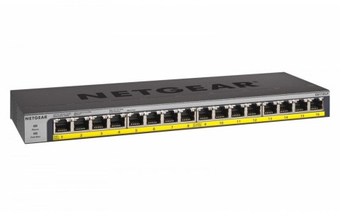 Przełącznik GS116LP Switch niezarządzalny 16xGE PoE+ Przełącznik GS116LP Switch niezarządzalny 16xGE PoE+