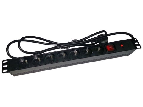 Listwa zasilająca 19" 7xCEE 7/5 wtyk CEE 7/7 Listwa zasilająca 19" 7xCEE 7/5 wtyk CEE 7/7