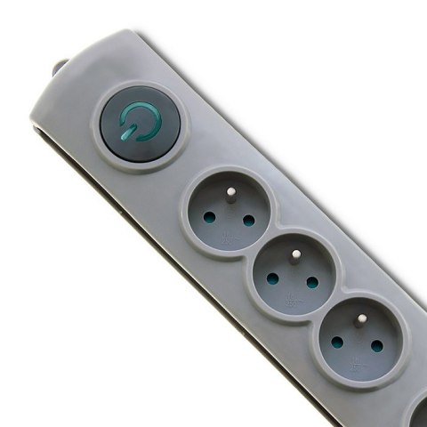 Listwa antyprzepięciowa | Quick Switch | 4 gniazda | 2,5m | szara Listwa antyprzepięciowa | Quick Switch | 4 gniazda | 2,5m | szara