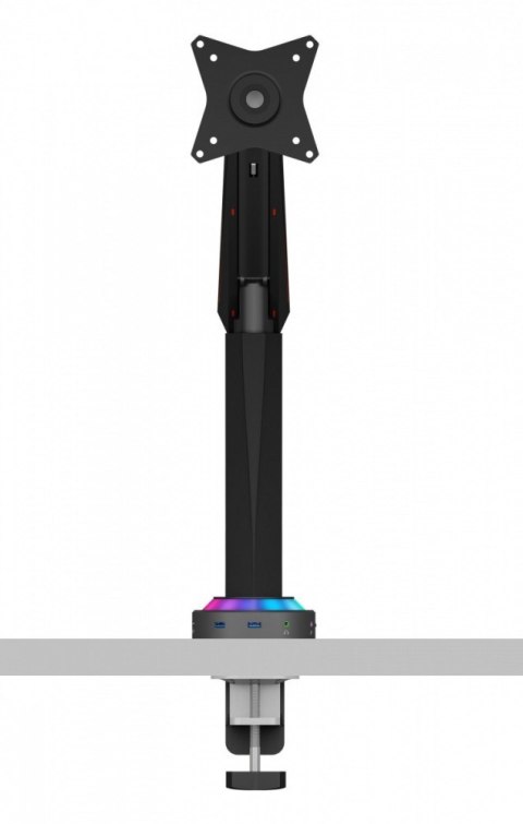 Uchwyt na monitor IB-MSG303BL-T do 32 cali z USB HUB iRGB i podświetleniem Uchwyt na monitor IB-MSG303BL-T do 32 cali z USB HUB iRGB i podświetleniem