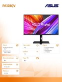 Monitor 32 cale PA328QV IPS 400NIT DP HDMI USB-A