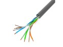 Kabel LAN UTP 100Mb/s 305m drut cca szary