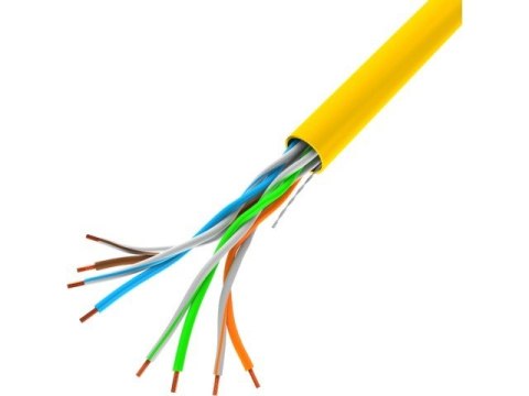 Kabel UTP Kat.5E CU 305 m drut FLUKE LCU5-12CU-0305-Y żółty Kabel UTP Kat.5E CU 305 m drut FLUKE LCU5-12CU-0305-Y żółty