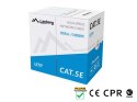 Kabel UTP Kat.5E CU 305 m drut szary
