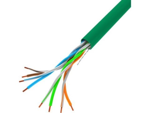 Kabel UTP Kat.5e DRUT CU LCU5-12CU-0305-G zielony Kabel UTP Kat.5e DRUT CU LCU5-12CU-0305-G zielony