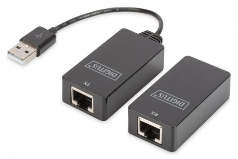 Przedłużacz/Extender USB 1.1 po skrętce Cat.5e/6 UTP/SFP do 45m, czarny, 20cm Przedłużacz/Extender USB 1.1 po skrętce Cat.5e/6 UTP/SFP do 45m, czarny, 20cm