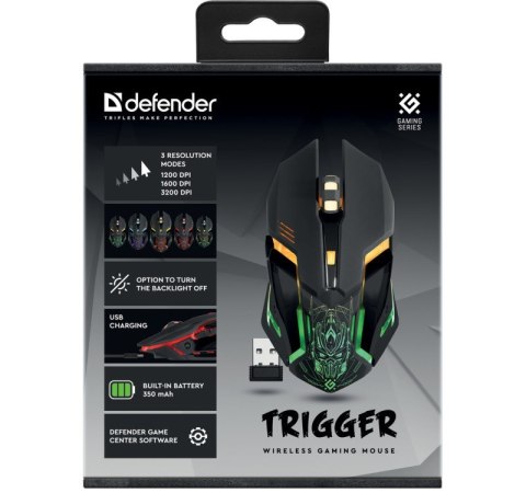Mysz gamingowa bezprzewodowa TRIGGER GM-934 Mysz gamingowa bezprzewodowa TRIGGER GM-934