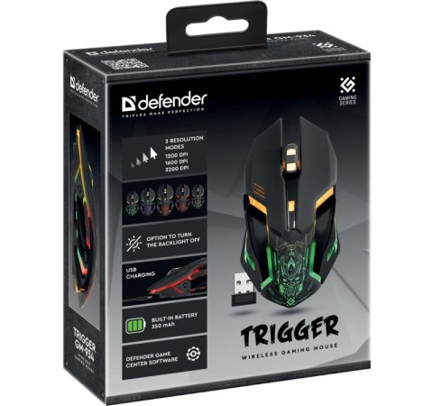 Mysz gamingowa bezprzewodowa TRIGGER GM-934 Mysz gamingowa bezprzewodowa TRIGGER GM-934