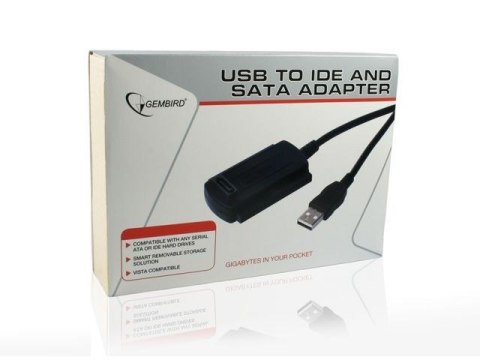 Adapter USB2.0 do IDE/SATA/2.5'/3.5'z zasilaczem Adapter USB2.0 do IDE/SATA/2.5'/3.5'z zasilaczem