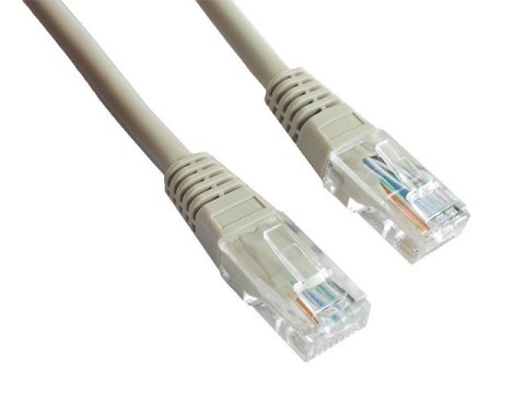 Patch cord kat.5e osłonka zalewana 20M szary Patch cord kat.5e osłonka zalewana 20M szary