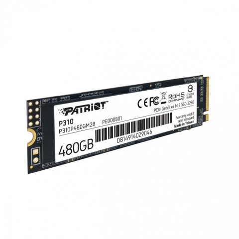 Dysk SSD P310 480GB M.2 2280 1700/1500 PCIe NVMe Gen3 x 4 Dysk SSD P310 480GB M.2 2280 1700/1500 PCIe NVMe Gen3 x 4