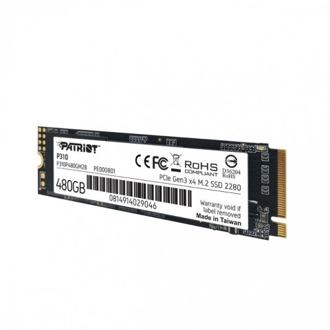 Dysk SSD P310 480GB M.2 2280 1700/1500 PCIe NVMe Gen3 x 4 Dysk SSD P310 480GB M.2 2280 1700/1500 PCIe NVMe Gen3 x 4