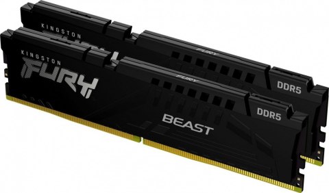 Pamięć DDR5 Fury Beast 16GB(2* 8GB)/5200 CL40 czarna Pamięć DDR5 Fury Beast 16GB(2* 8GB)/5200 CL40 czarna