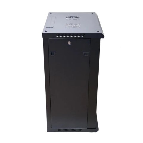 Szafa rack 18U 600x450mm czarna wisząca Szafa rack 18U 600x450mm czarna wisząca