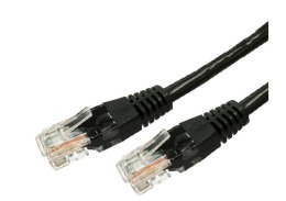 Kabel Patchcord miedziany kat.6 RJ45 UTP 1m. czarny - paczka 10 sztuk