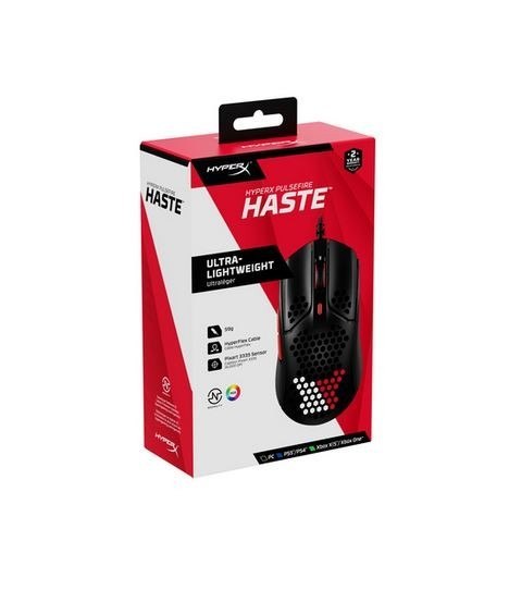 Mysz gamingowa Pulsefire Haste czarno-czerwona Mysz gamingowa Pulsefire Haste czarno-czerwona